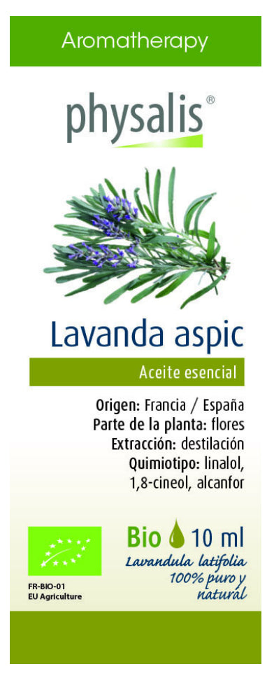 Aceite Esencial de Lavanda Aspic · Physalis · 10 ml