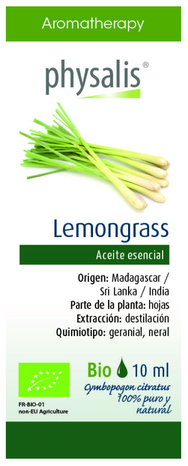 Aceite Esencial de Lemongrass · Physalis · 10 ml
