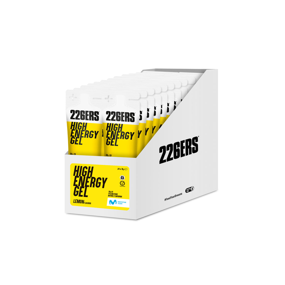 Pack High Energy Gel Lima + Cafeína · 226ERS · 24×76 gramos