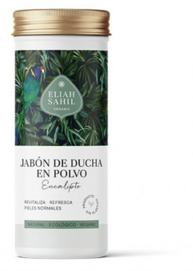 Jabón de Ducha en Polvo Eucalipto · Eliah Sahil · 90 gramos