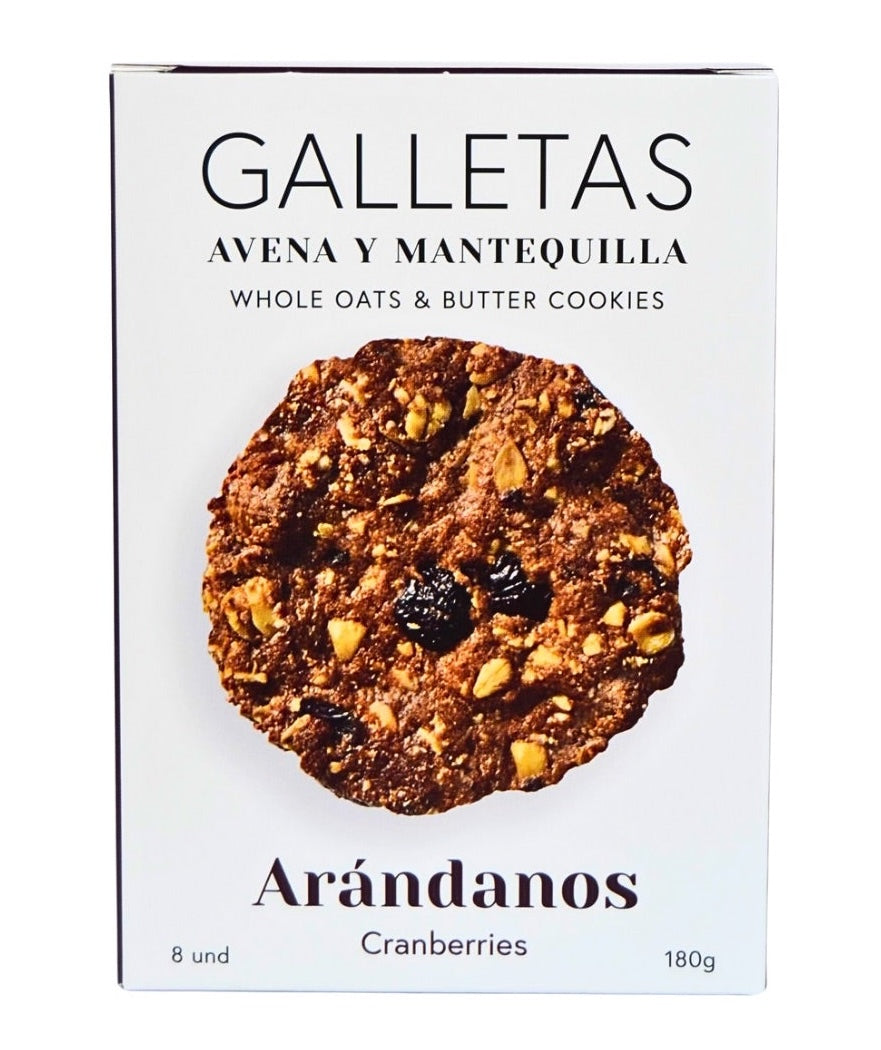 Galletas de Avena y Arándanos · Sierra Eco Foods · 180 gramos