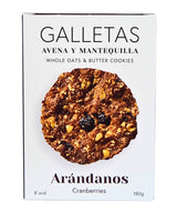 Galletas de Avena y Arándanos · Sierra Eco Foods · 180 gramos