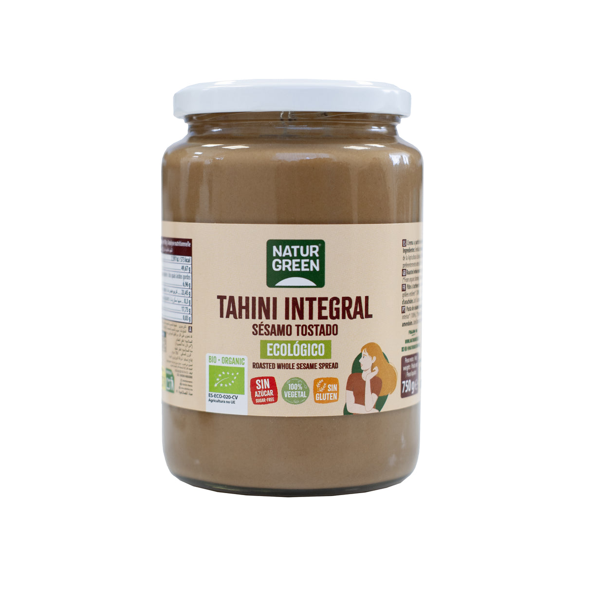 Crema de Tahini Tostado · Naturgreen · 750 gramos
