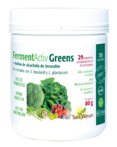 FermentActiv Greens · Sura Vitasan · 80 gramos
