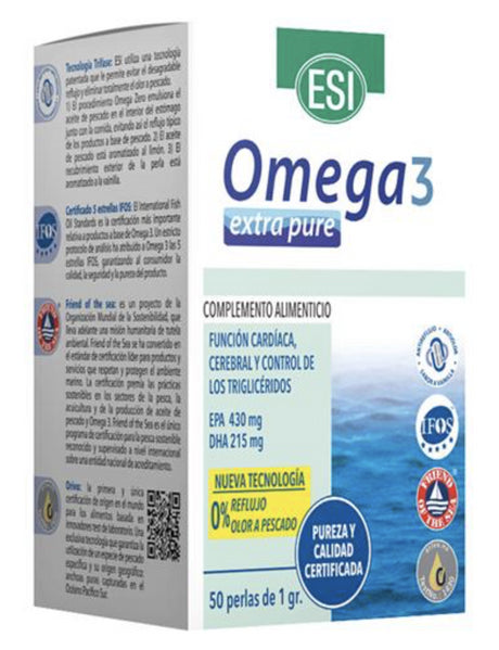 Omega 3 Extra Pure · ESI · 50 perlas