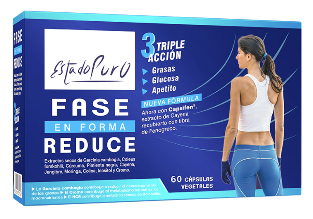 Fase Reduce En Forma · Estado Puro · Tongil · 60 cápsulas