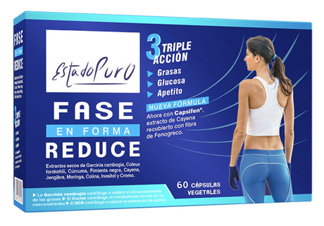 Fase Reduce En Forma · Estado Puro · Tongil · 60 cápsulas