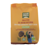Galletas de Avena Integral con Trigo Sarraceno, Coco y Cacao Bio · Naturgreen · 140 gramos