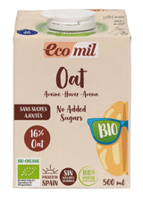 Bebida de Avena Nature Sin Azúcar Bio · Ecomil · 500 ml