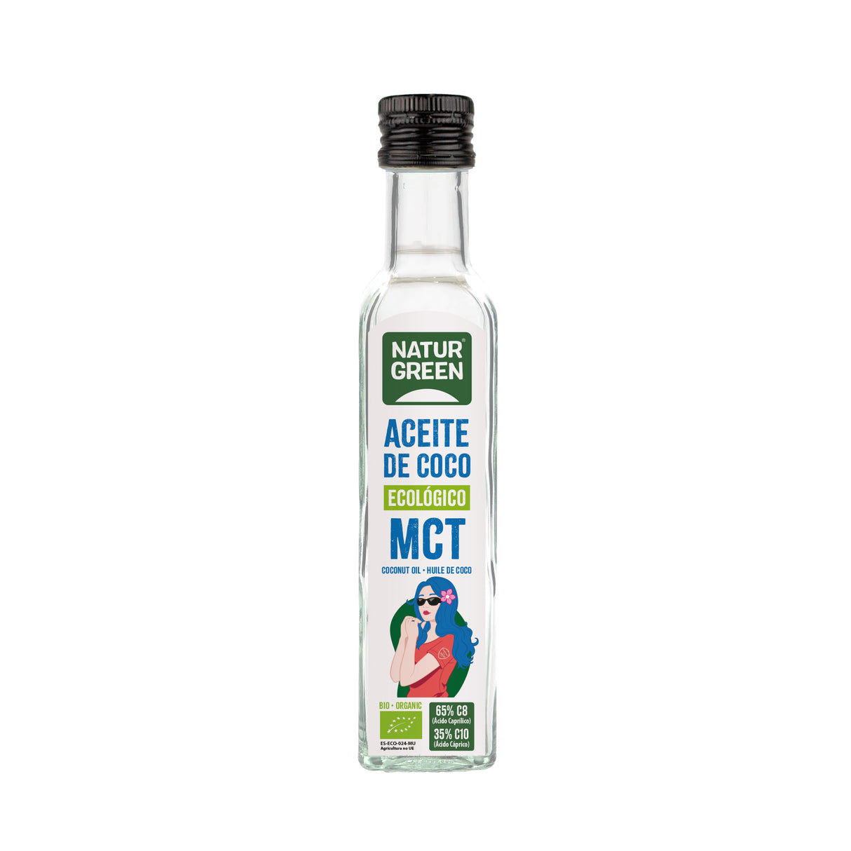 Aceite de Coco MCT Bio · Naturgreen · 250 ml