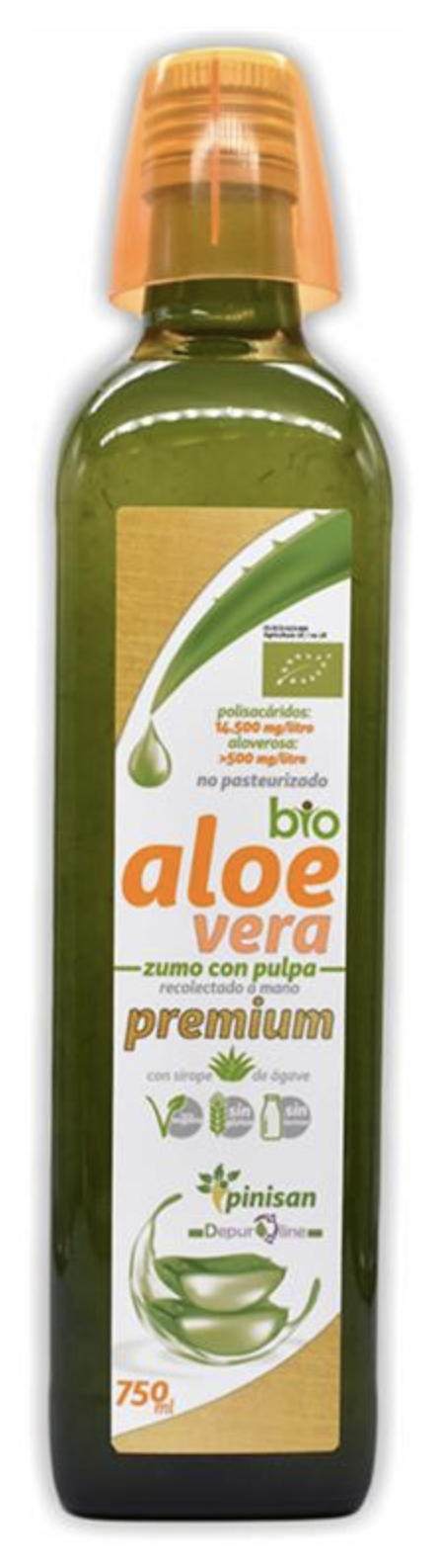 Zumo de Aloe Vera Premium (con Pulpa) · Pinisan · 750 ml – Herbolario Salud  Natural