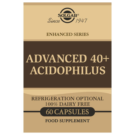 40 Plus Acidophilus Avanzado · Solgar · 60 cápsulas