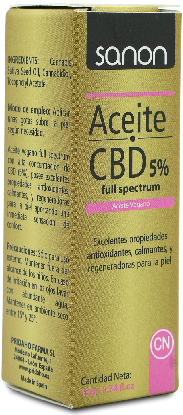 Aceite CBD 5% · Sanon · 10 ml