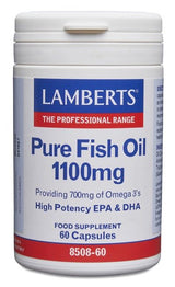 Aceite de Pescado Puro 1.100 mg · Lamberts · 60 perlas