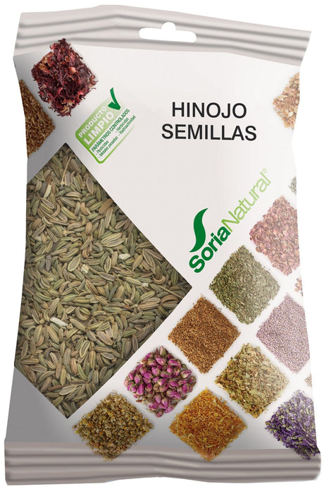 Semillas de Hinojo en Bolsa · Soria Natural · 100 gramos