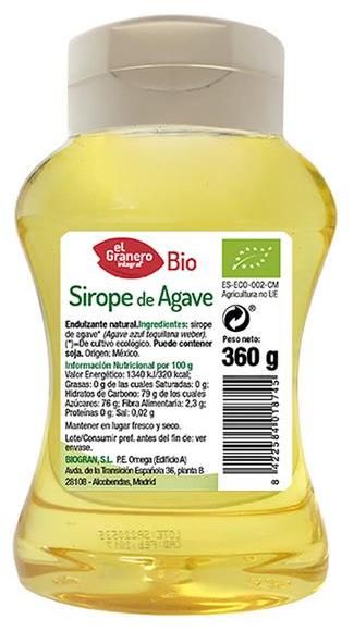 Sirope de Agave · El Granero Integral · 360 gramos