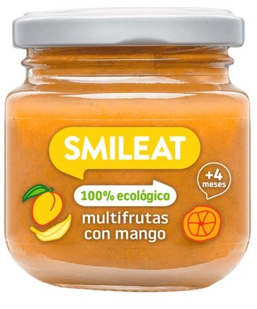 Tarrito de Multifrutas con Mango · Smileat · 130 gramos