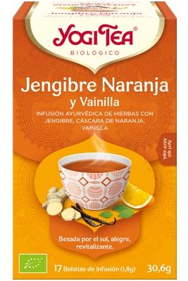 Jengibre Naranja y Vainilla · Yogi Tea · 17 filtros