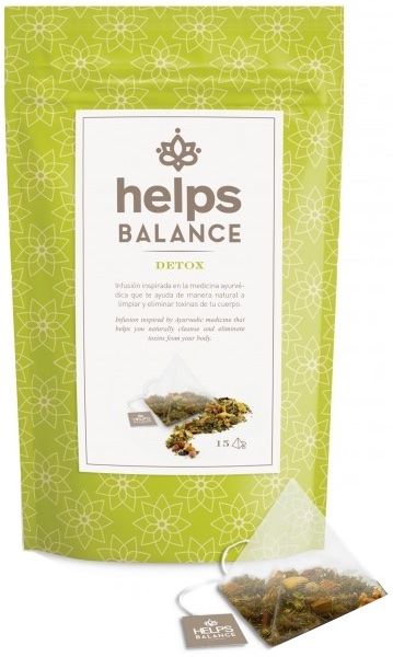 Detox · Helps Balance · 15 pirámides