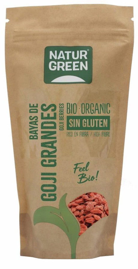 Baya de Goji Grande · Naturgreen · 200 gramos