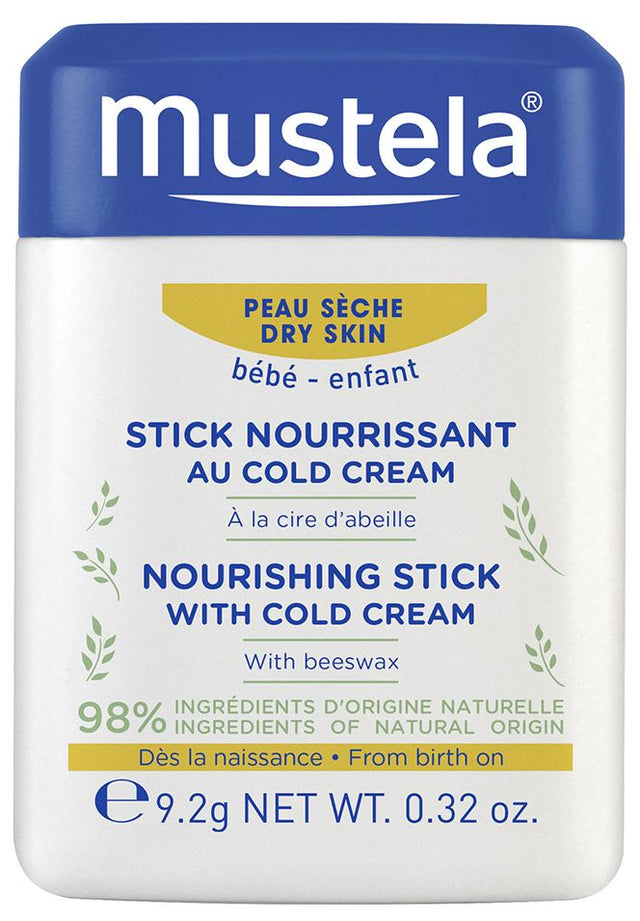 Stick Nutritivo al Cold Cream y Cera de abeja · Mustela · 9,2 gramos