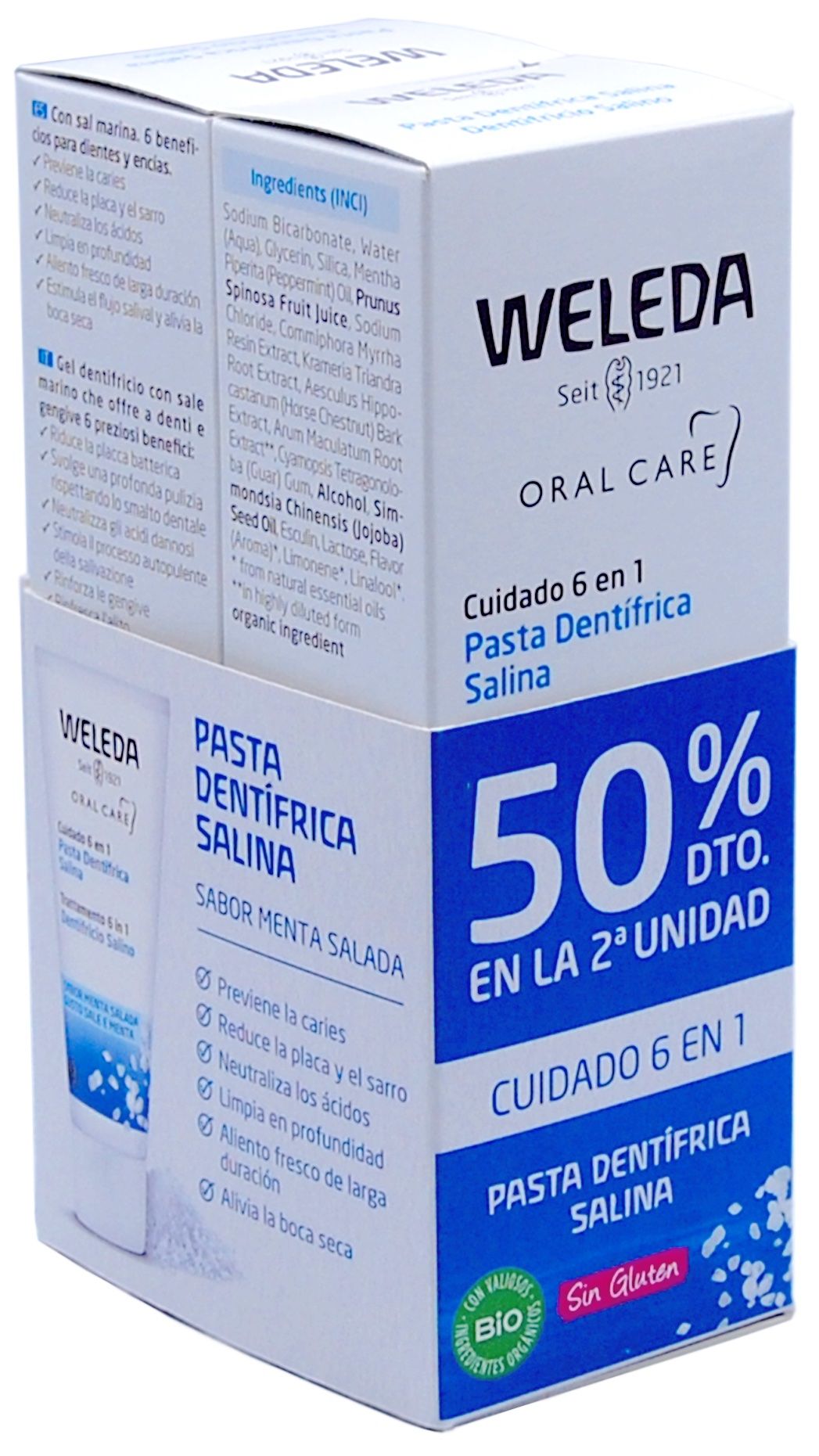 Duplo Pasta Dentífrica Salina · Weleda · 2x75 ml