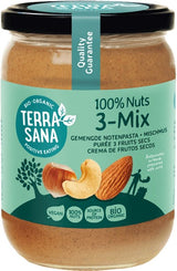 Crema de Frutos Secos Sin Cacahuetes 3-Mix · Terrasana · 500 gramos