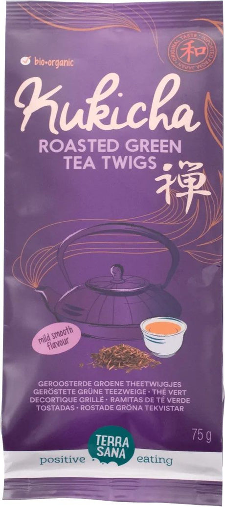 Ramitas de Té Verde Kukicha · Terrasana · 75 gramos