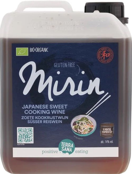 Mirin - Vino de Arroz Dulce para Cocinar · Terrasana · 2,5 litros