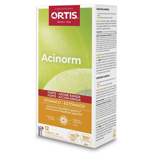 Acinorm Forte · Ortis · 12 sobres