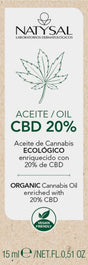 Aceite Ecológico de CBD 20% · Natysal · 15 ml