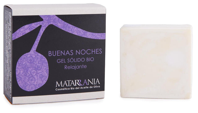 Gel de Ducha Sólido Relajante Buenas Noches · Matarrania · 120 ml