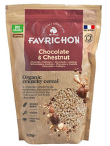 Muesli Crujiente de Chocolate y Castaña · Favrichon · 325 gramos