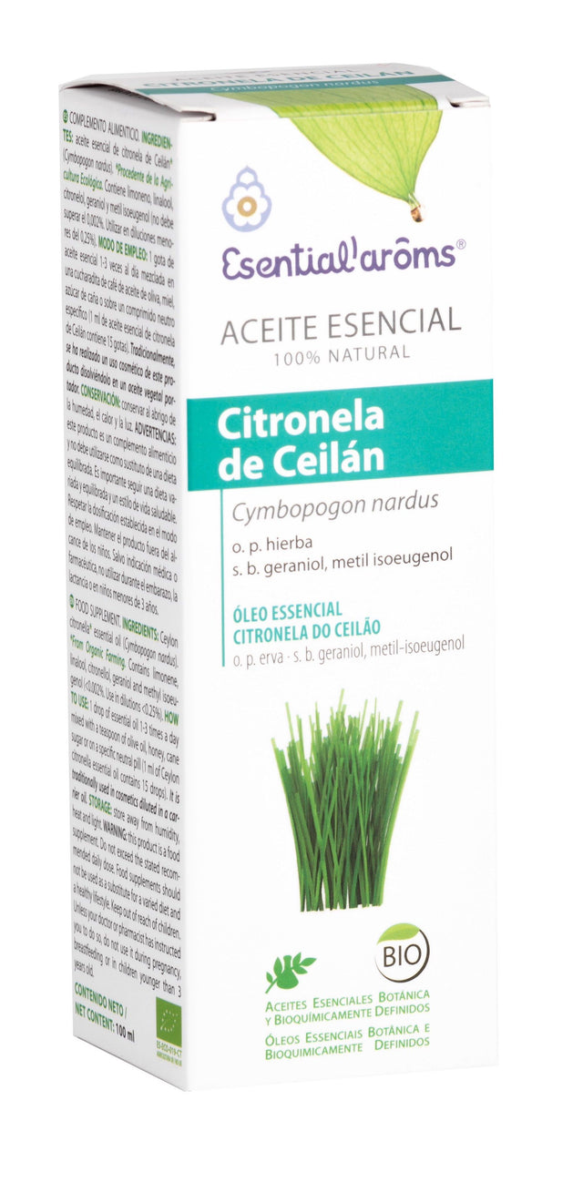 Aceite Esencial de Citronela de Ceilán Bio · Esential'Aroms · 100 ml