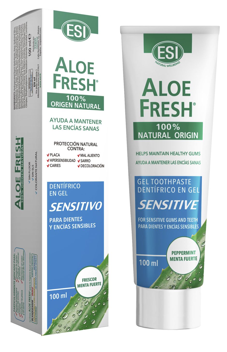 Aloe Fresh Sensitive · ESI · 100 ml – Herbolario Salud Natural