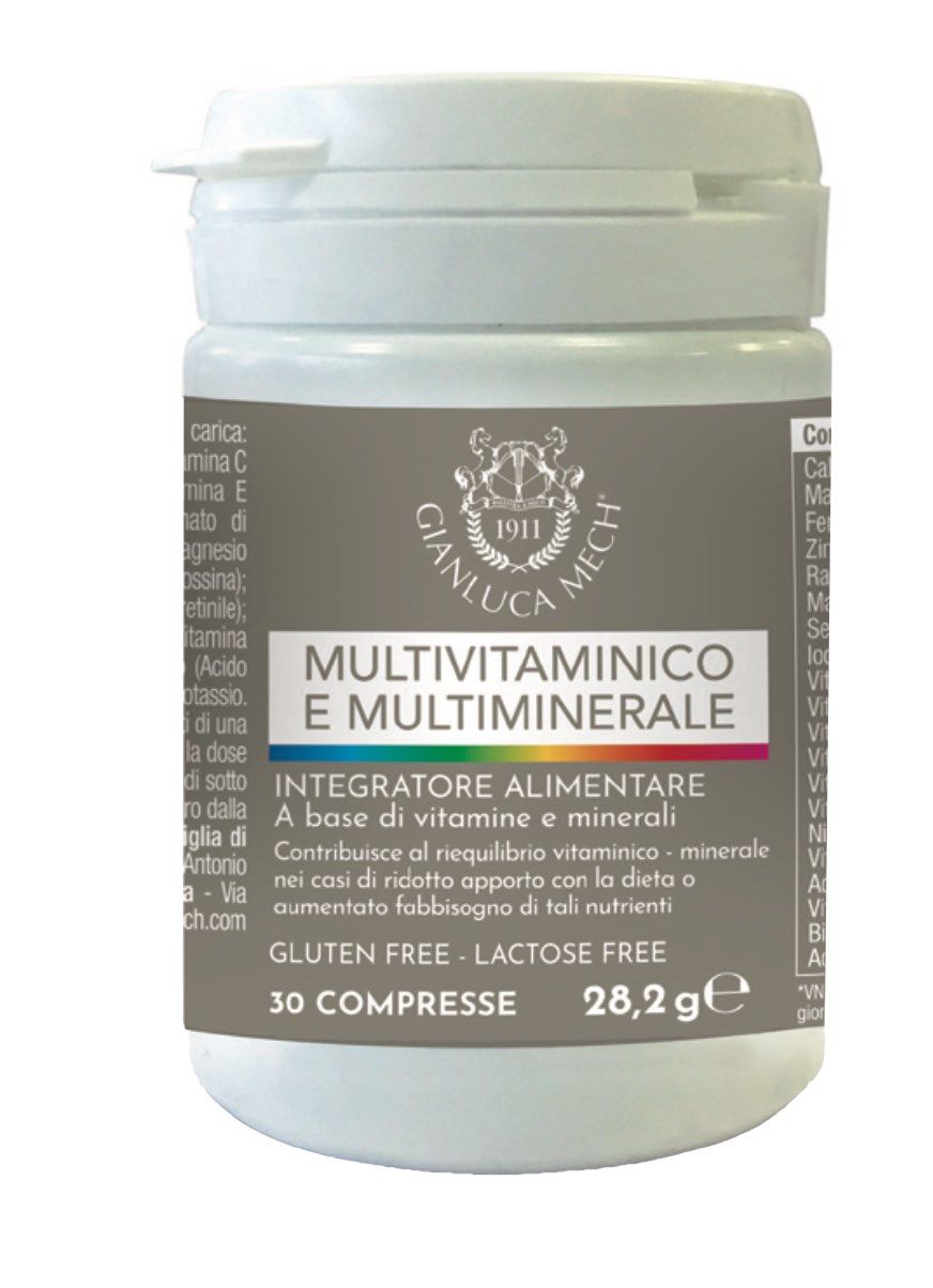 Multivitaminas y Minerales · Gianluca Mech · 30 comprimidos