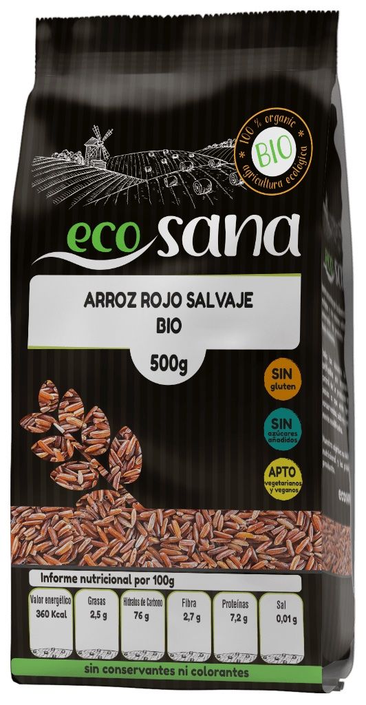 Arroz Rojo Bio · Ecosana · 500 gramos