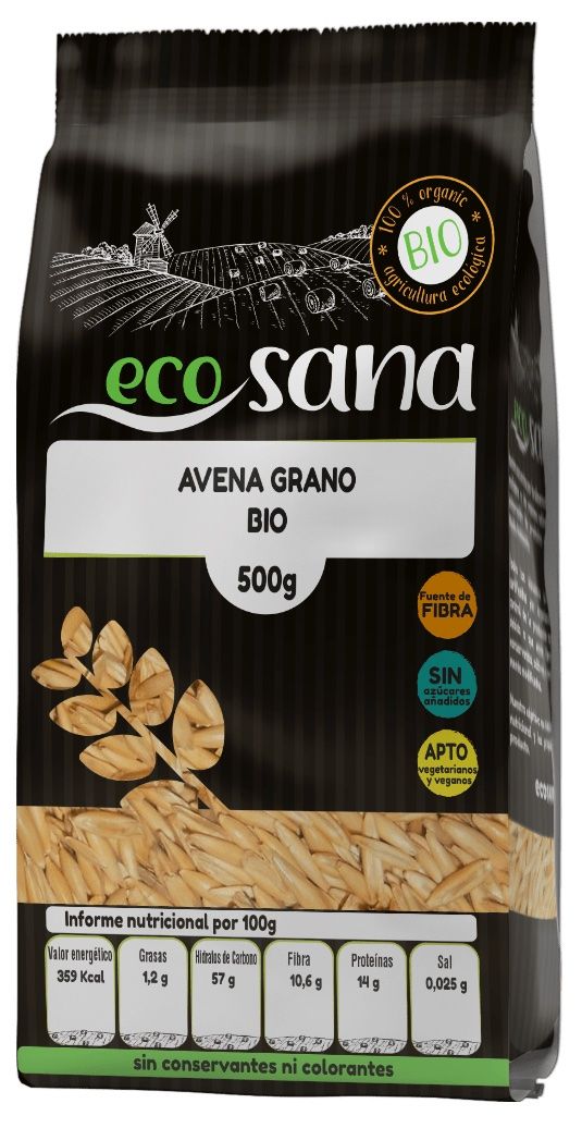 Avena en Grano Bio · Ecosana · 500 gramos