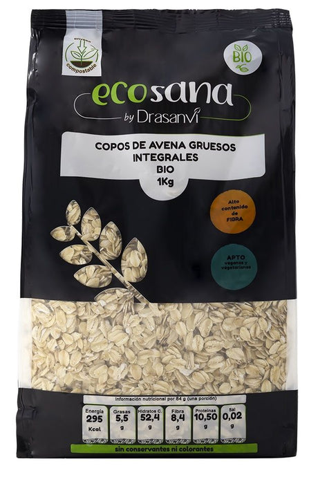 Copos de Avena Gruesos Integrales Bio · Ecosana · 1 kg