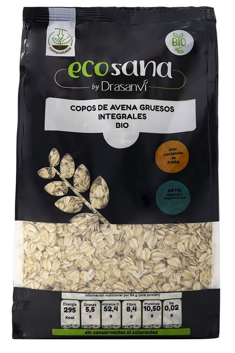 Copos de Avena Gruesos Integrales Bio · Ecosana · 500 gramos