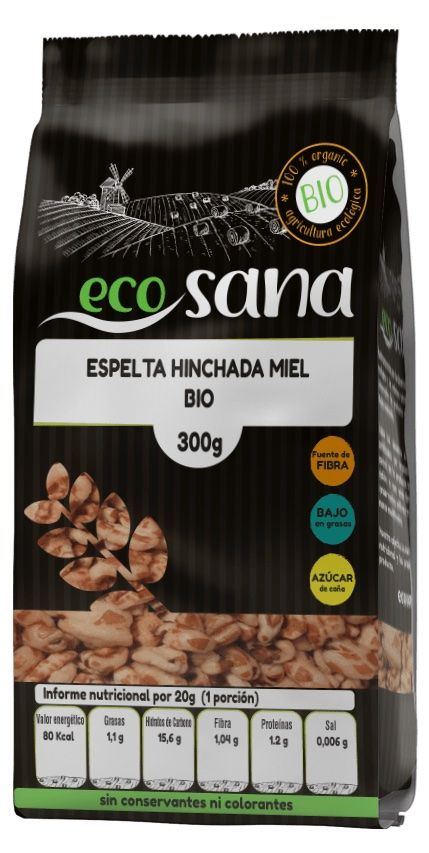 Espelta Hinchada con Miel Bio · Ecosana · 300 gramos