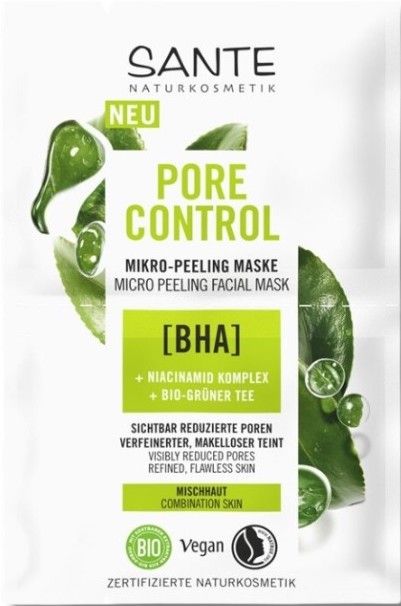 Mascarilla Pore Control Micro Peeling BHA & Niacinamida · Sante · 8 ml