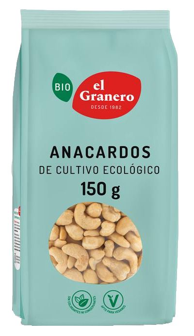 Anacardos Naturales · El Granero Integral · 150 gramos