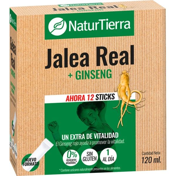 jalea real con ginseng y l-carnitina lidl Jalea Real + Ginseng · NaturTierra · 12 sticks – Herbolario Salud Natural