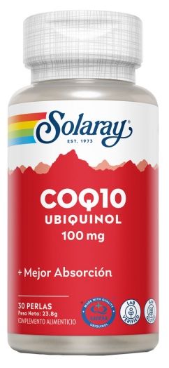 Ubiquinol 100 mg · Solaray · 30 cápsulas
