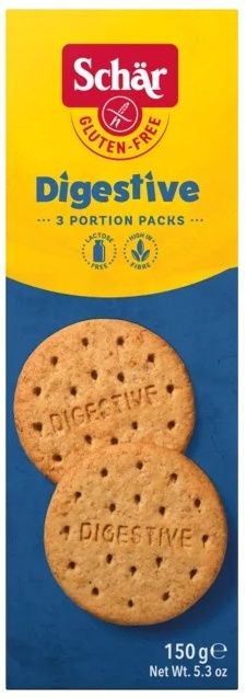 Galletas Digestivas Sin Gluten · Schär · 150 gramos