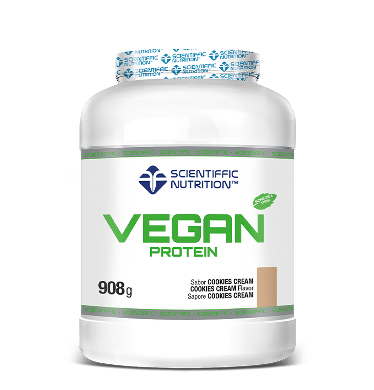 Vegan Protein: Sabor Cookies Cream · Scientiffic Nutrition · 908 gramos