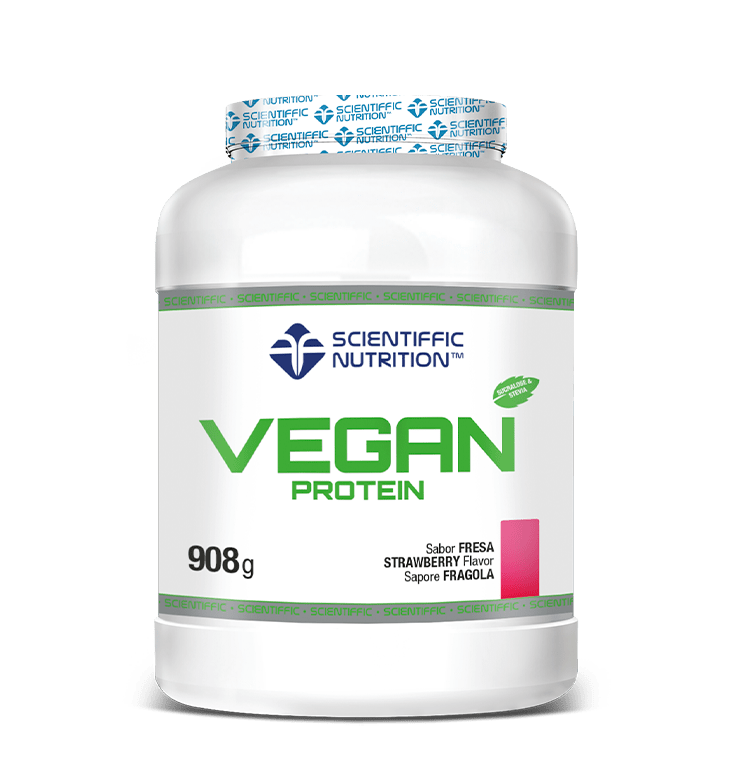 Vegan Protein: Sabor Fresa · Scientiffic Nutrition · 908 gramos