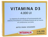 Vitamina D3 4.000 UI · Integralia · 30 cápsulas