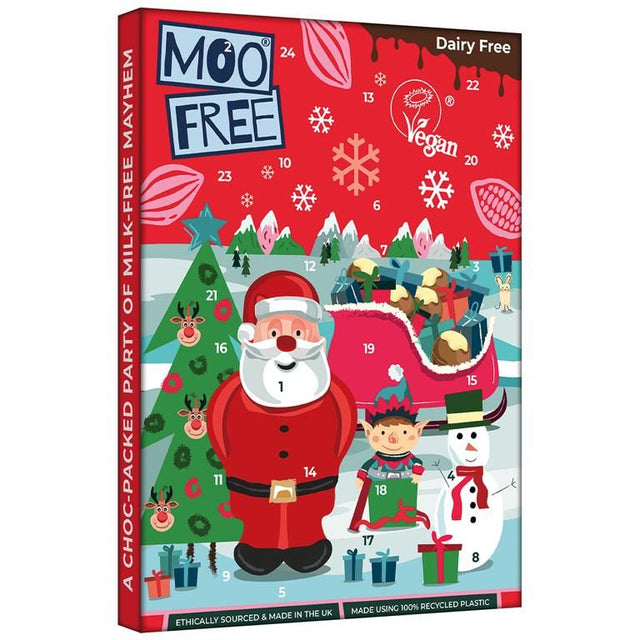 Calendario de Adviento de Chocolate · Moo Free · 70 gramos